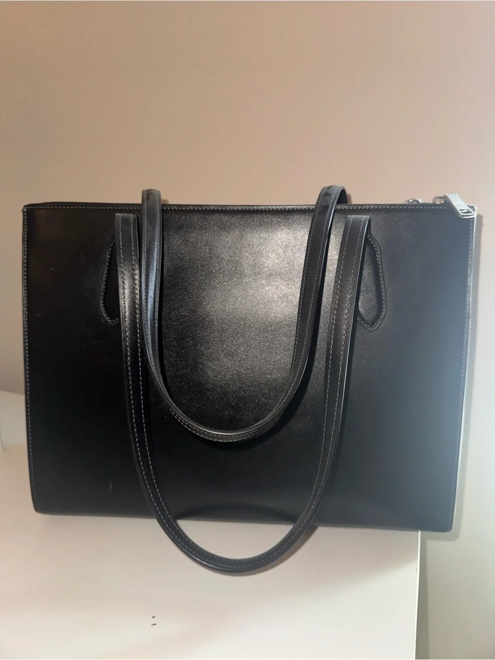 Coach Nina Tote Bag in Black Leather